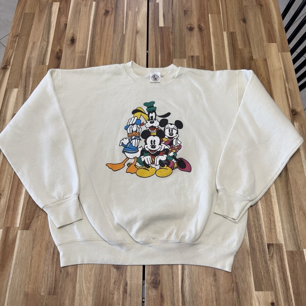 Vintage Dinsey Sweatshirt Adult XL Mickey & Co Mouse Friends Crewneck 80s 90s